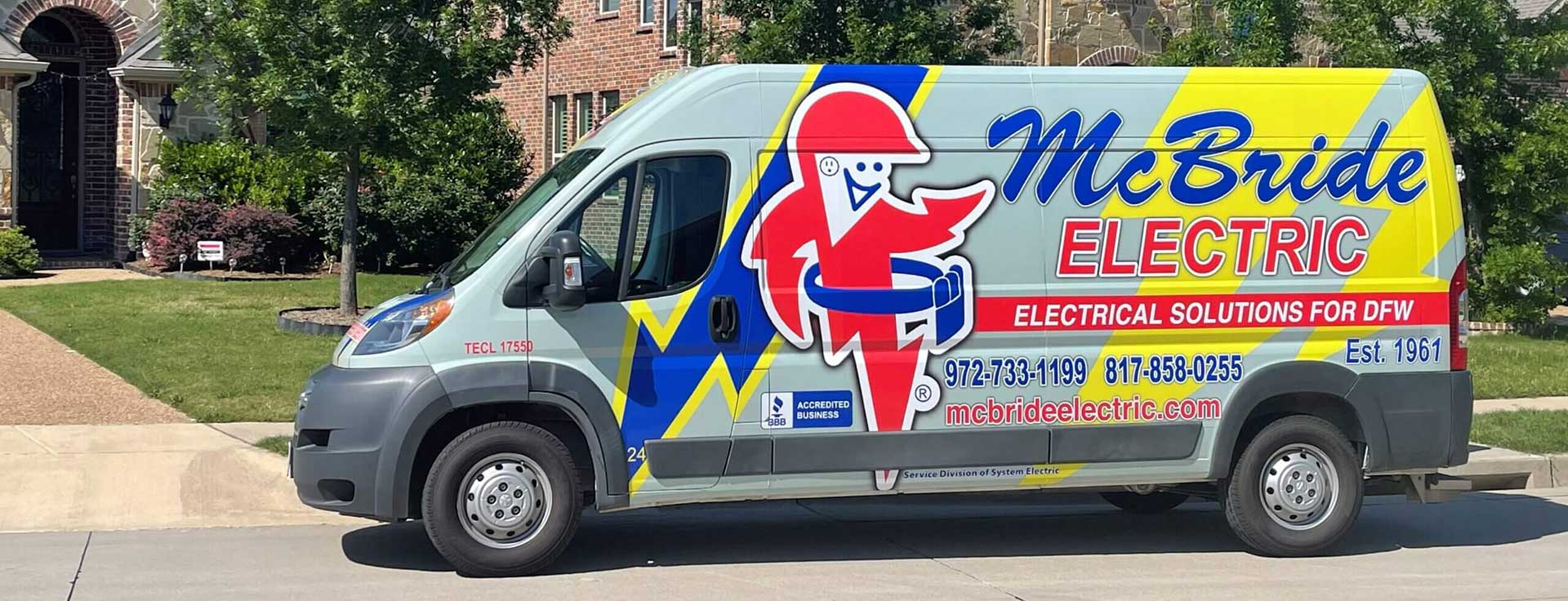 Electrical Outlet and Panel Replacement, Installation and Upgrade Services Plano DFW Truck